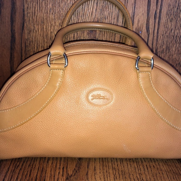 Longchamp Vintage Leather Bowler Bag - Purse - Picture 5 of 8
